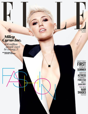 Miley Cyrus, Elle UK Cover Miley Cyrus, Elle UK Cover